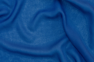 Fototapeta na wymiar dark blue textile background