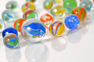 Macro marble balls