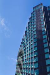 Fototapeta premium Blue skyscraper and a sky