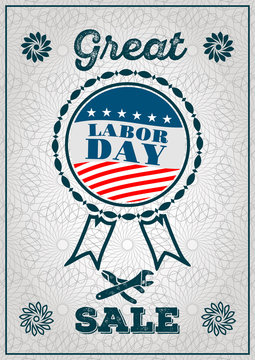 Labor day sale poster