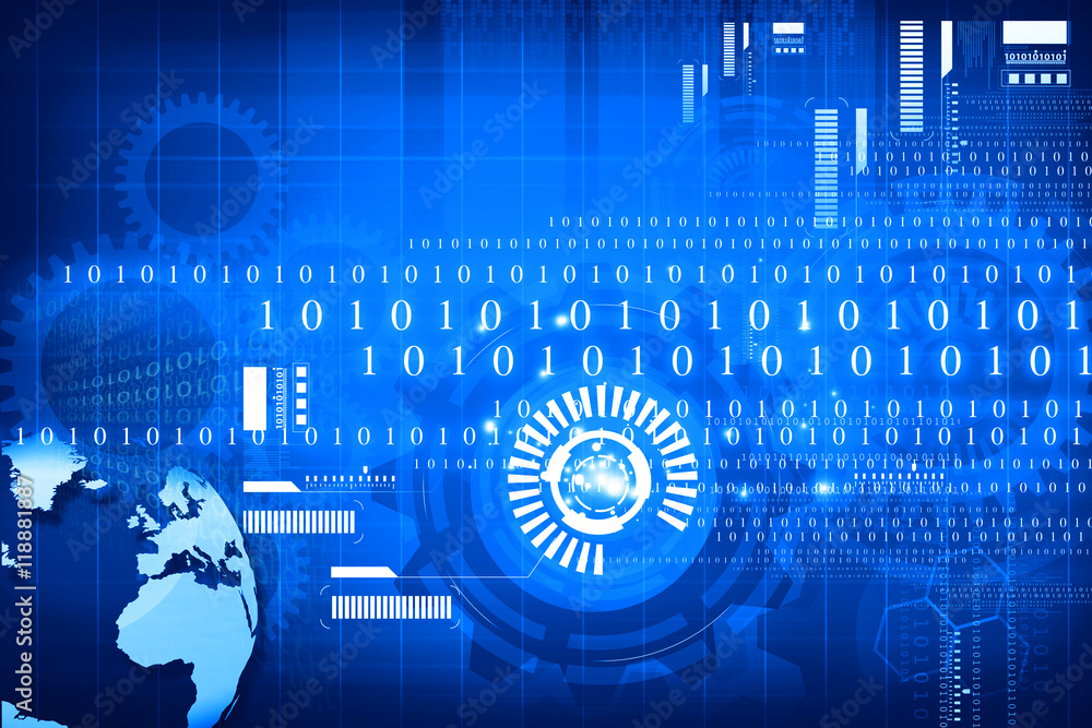 Poster internet communication background. 3d render .