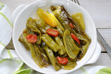 piatto di peperoni friggitelli
