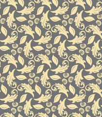Floral Fine Seamless Vector Pattern