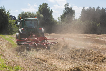 Fototapeta premium Tractor in activity