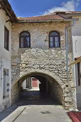 An historic arched building in the southern city of Trebinje in Republika Srpska, Bosnia and Herzegovina
