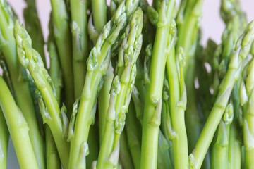 Fresh green asparagus