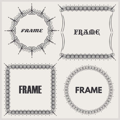 Vector Vintage Frame Set