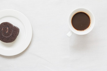 coffee cup and cake