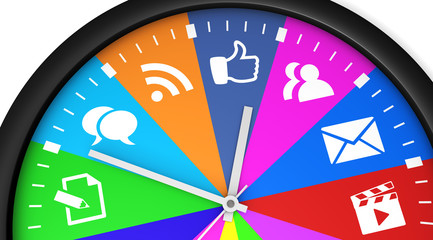 Social Media Time Clock