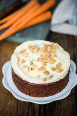 homemade fresh carrot cake