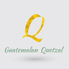 Golden  Symbol of the Guatemalan Quetzal