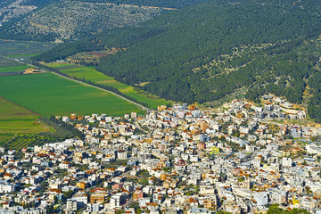 Fototapeta na wymiar Arab City in Jezreel Valley