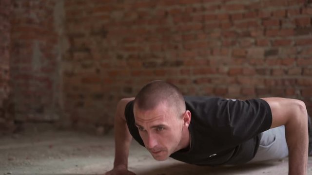 The young man goes in for sports.