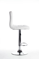 White modern bar Chair isolated on white background