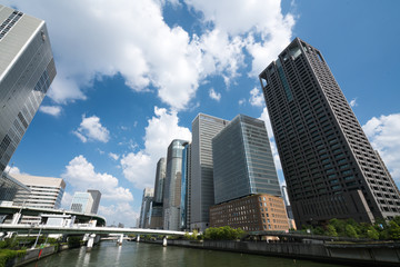 Obraz premium Nakanoshima area,osaka,tour of japan