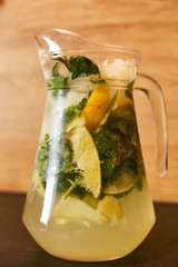 drink fresh fruit water with citrus