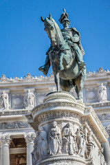 Fototapeta na wymiar Victor Emmanuel II Monument (Altare della Patria). Rome, Italy.