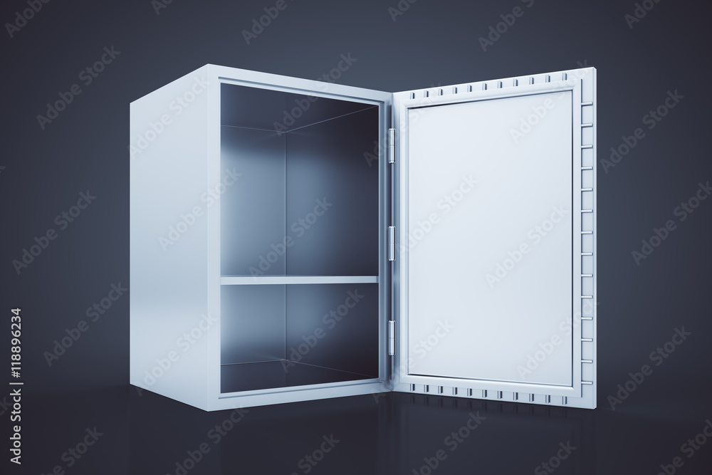 Poster empty safe box side