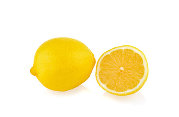 Lemon isolated on white background