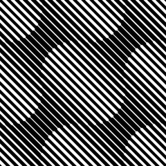 Vector seamless texture. Modern abstract background. Monochrome repeating pattern with circles spaced diagonal stripes in the background.