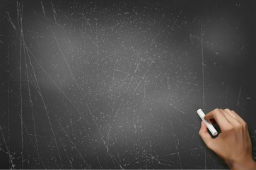 School black board, vector illustration.