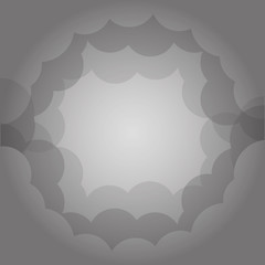 flat design cloud shape pattern icon vector illustration