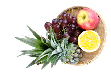 fresh fruit isolate photo on white background