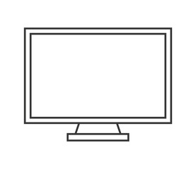 computer display gadget device technology icon. Flat and Isolated design. Vector illustration