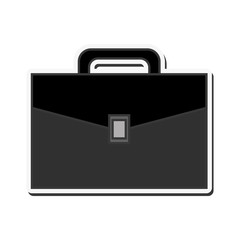 suitcase bag travel luggage business icon. Flat and Isolated design. Vector illustration