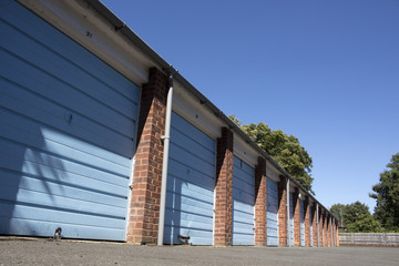 Sunny Blue Garages