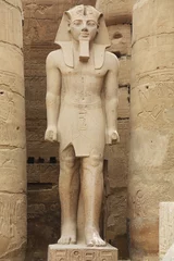 Stickers pour porte Monument Statue de Ramsès II Temple de Louxor Egypte