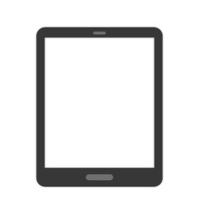 tablet device gadget technology icon. Flat and isolated design. Vector illustration