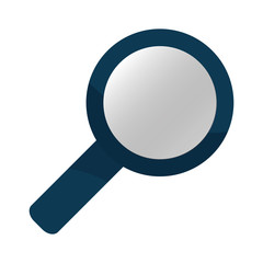 lupe magnifying glass search icon. Flat and isolated design. Vector illustration