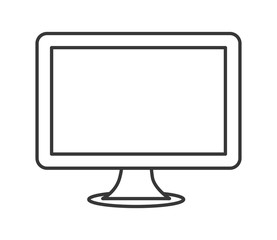 computer device gadget technology icon. Flat and isolated design. Vector illustration