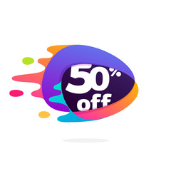 Sale logo in triangle intersection icon with fast speed lines.