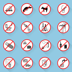 Collection of editable characters prescription.Vector illustration. Signs of alerts.