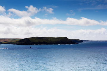 View along the coast path from Polzeath