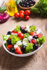 Photo of fresh greek salad