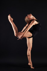 beautiful dancing ballet girl.beauty young gymnast woman.ballerina © eugenepartyzan