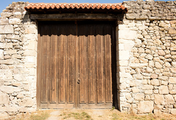 old big wooden doors