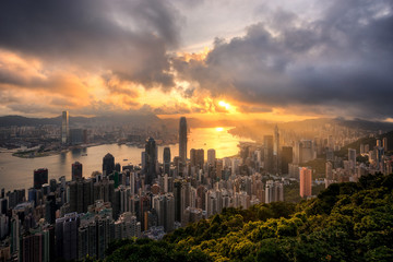 Fototapeta premium The Peak, Hongkong