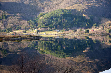 Naklejka premium Norwegian fjord