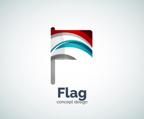 Vector flag logo template