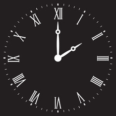 Vintage Clock Dial : Vector Illustration