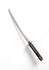 Japanese samurai sword / Japanese samurai sword on white background.