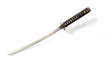 Japanese samurai sword / Japanese samurai sword on white background. - 118911696