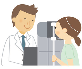 眼底検査　女性