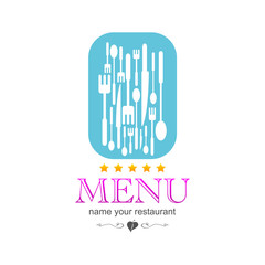 kitchen menu icon sign