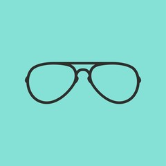 Glasses vector icon.