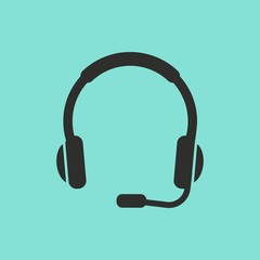 Headphone vector icon.